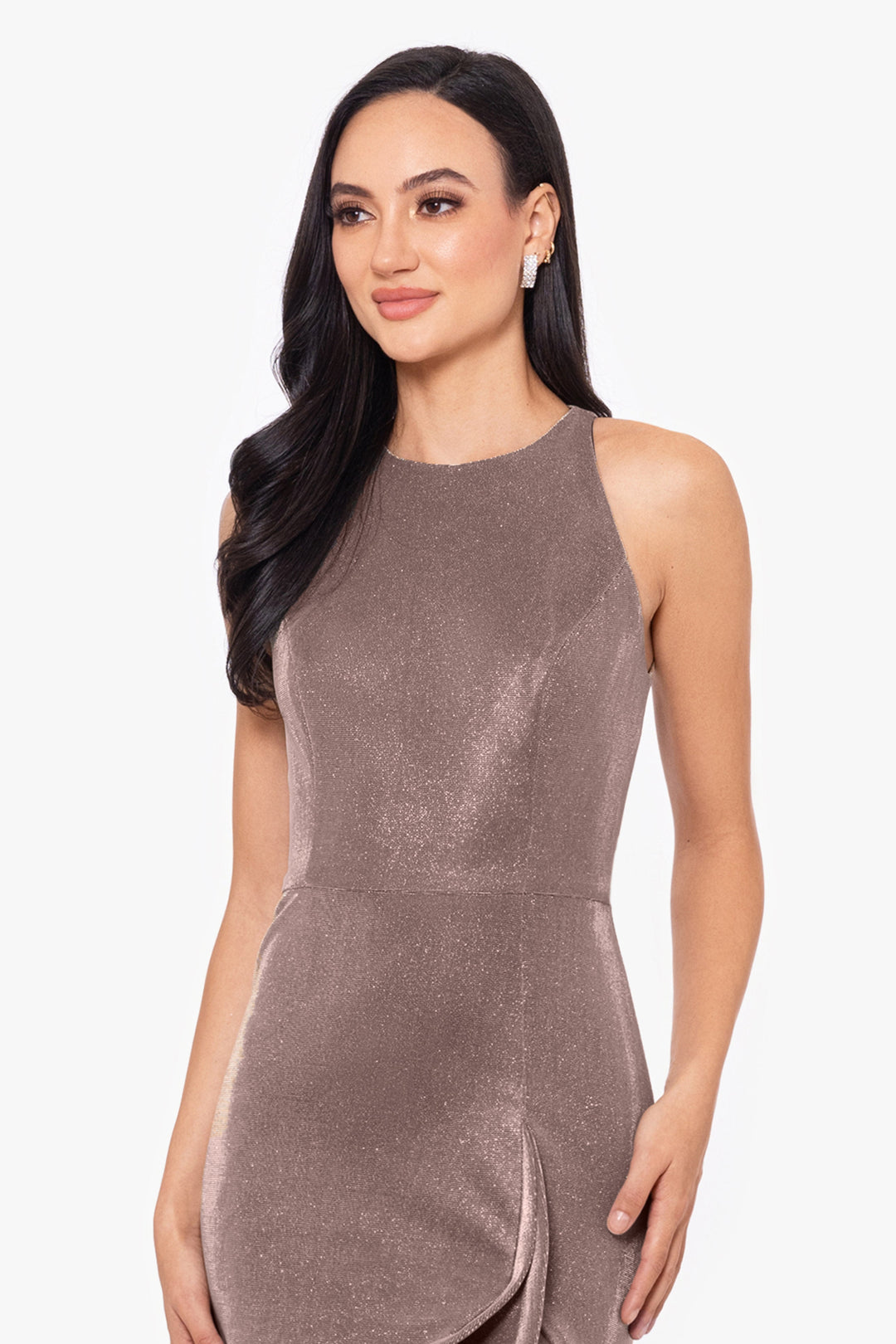 "Maddie" Ruffle Tier Galaxy Glitter Dress