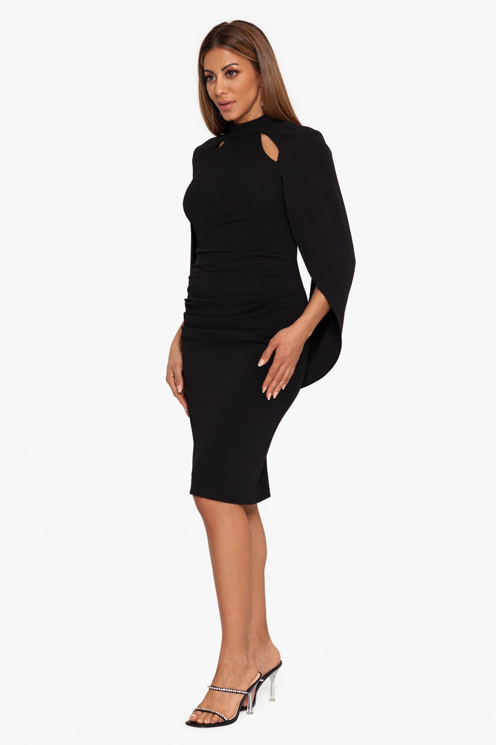 "Marcy" Short Scuba Drape Cut Out Dress