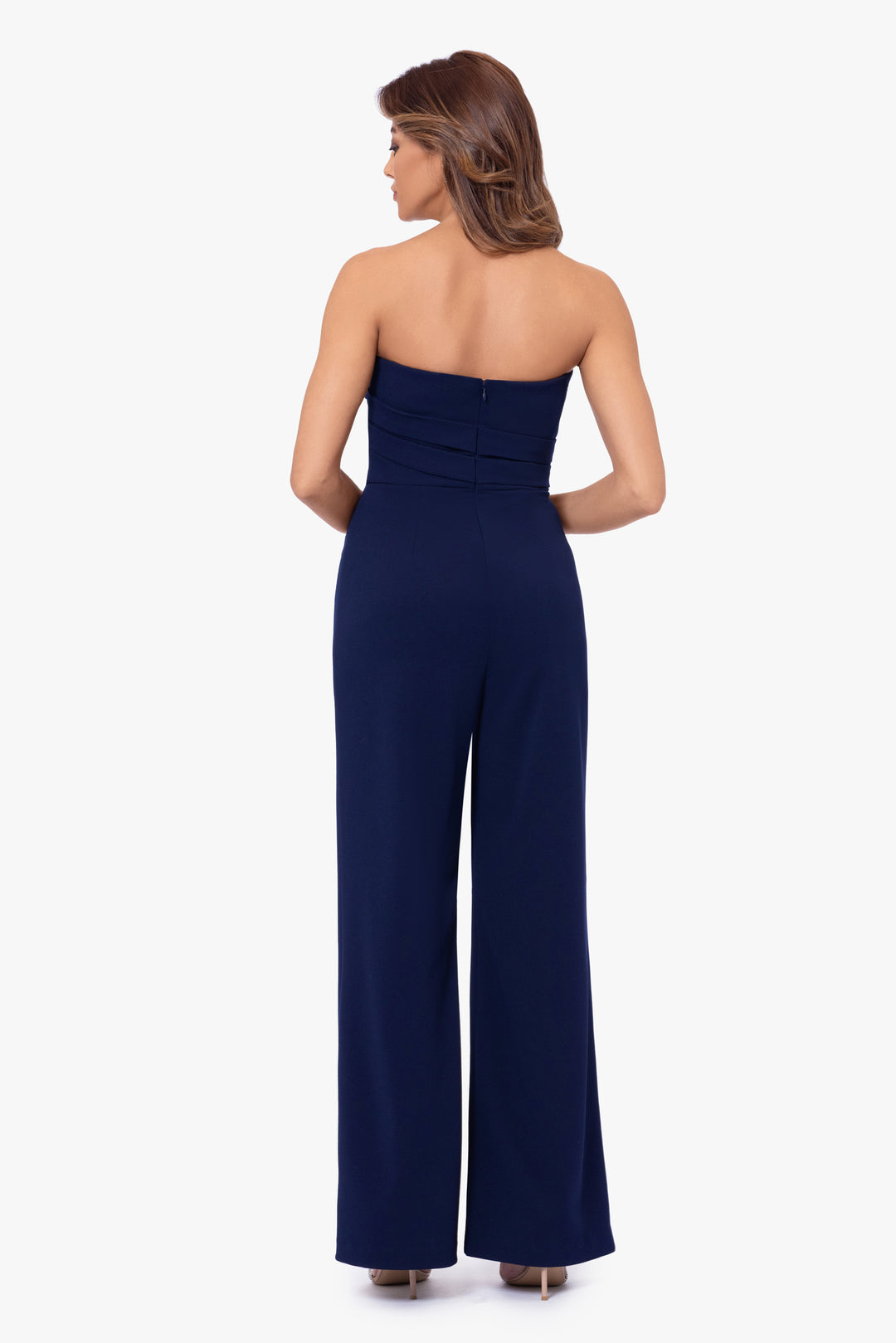 "Meredith" Sleeveless Scuba Crepe Jumpsuit