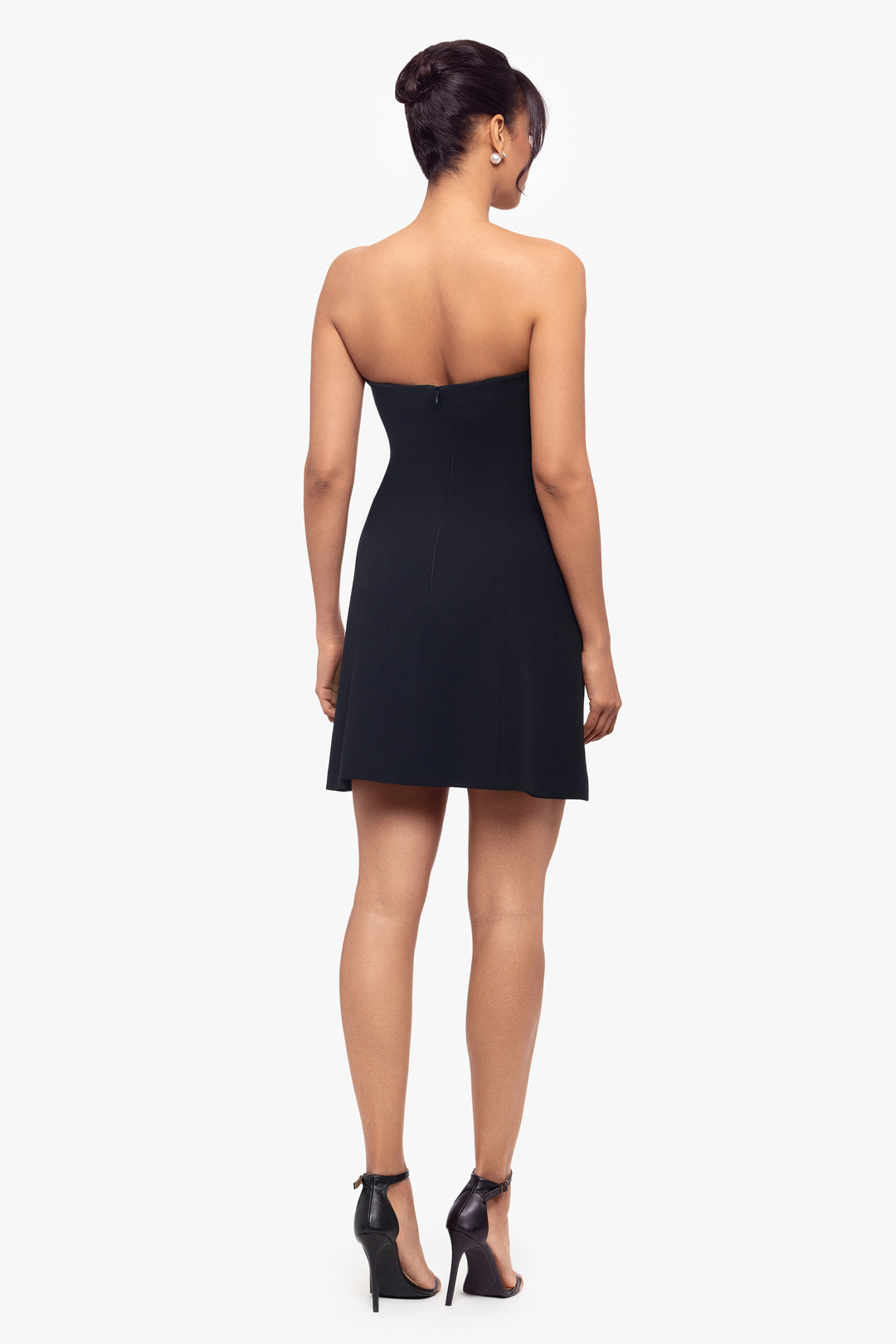 "Vyolet" Short Scuba Crepe Tuxedo Dress